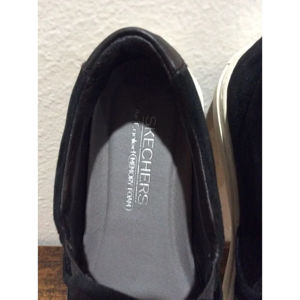Woman Skechers Velveteen VNC Shoe Slip-on classic sneaker 49933/Black Size 7.5